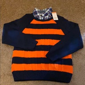 NWT Gymboree Sweater/Matching Shirt Size L 10/12